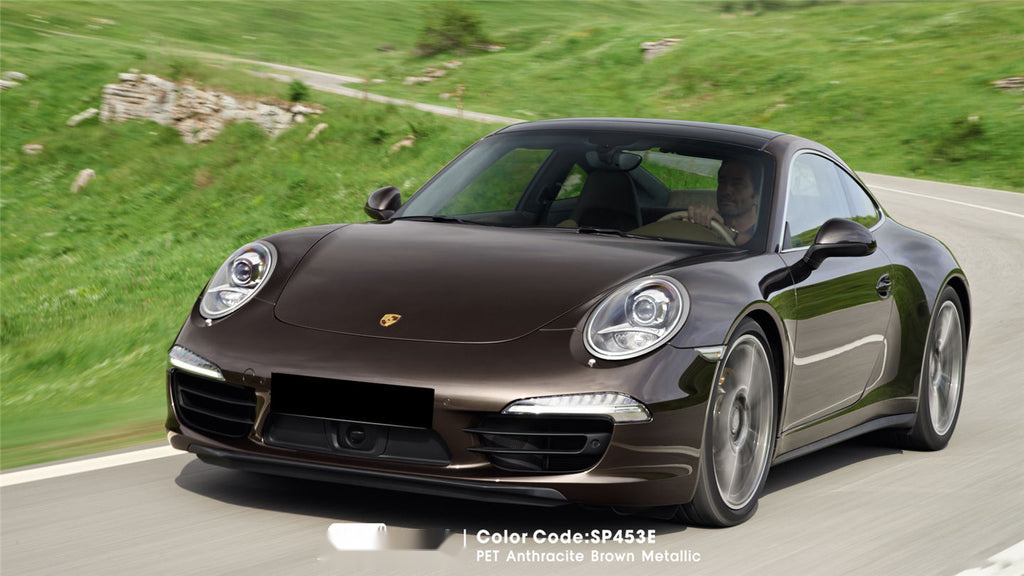 PET Anthracite Brown Metallic Vinyl image 3