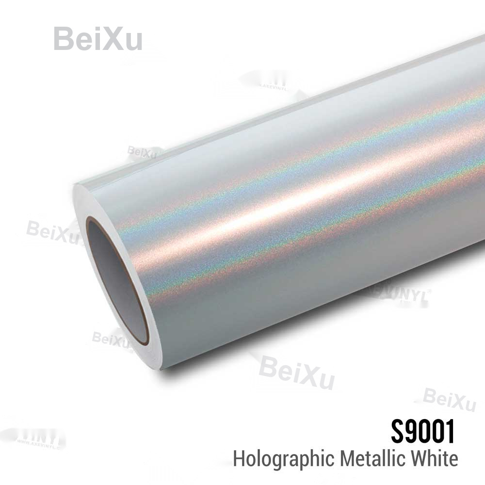 Gloss Holographic White Vinyl