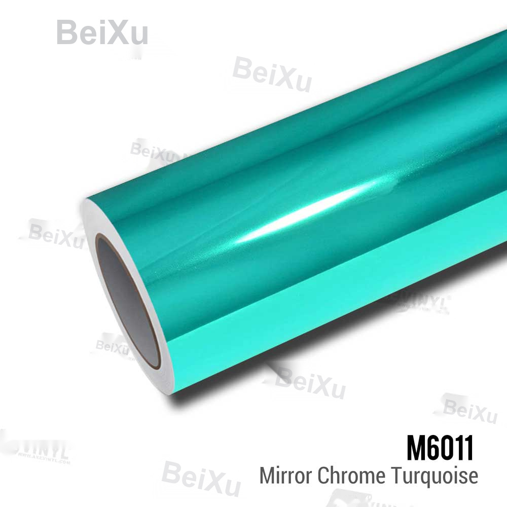 Mirror Chrome Turquoise Vinyl