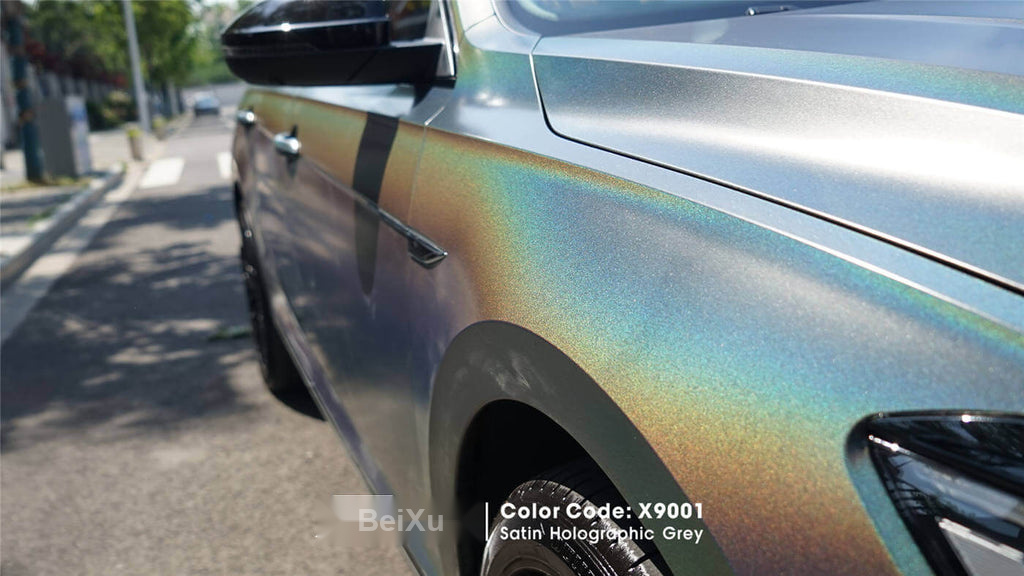 Satin Holographic Grey Vinyl image 3
