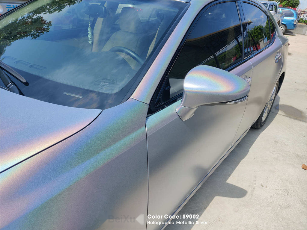 Gloss Holographic Silver Vinyl image 6