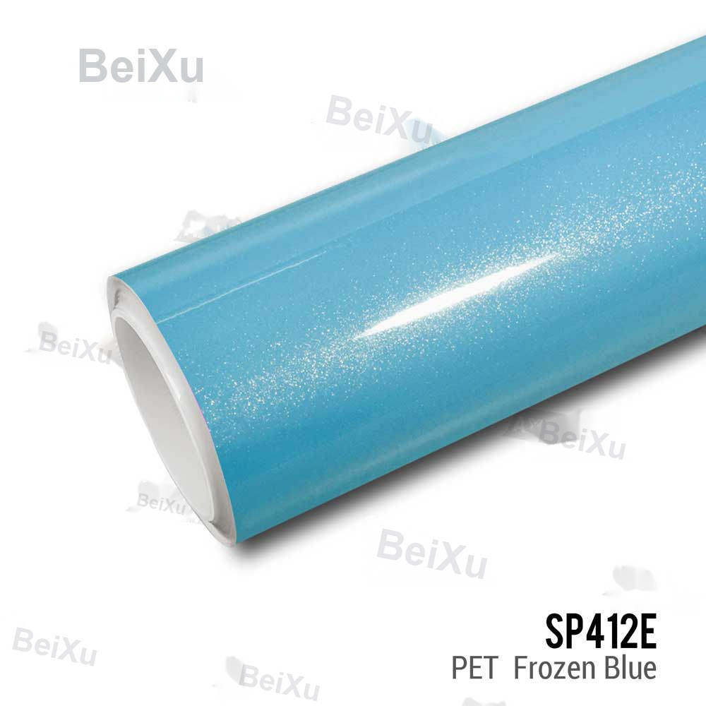 PET Frozen Blue Vinyl
