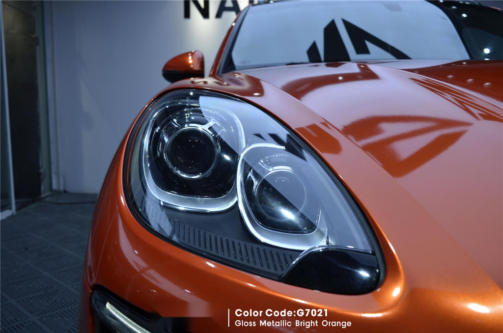 Gloss Metallic Bright Orange Vinyl image 4