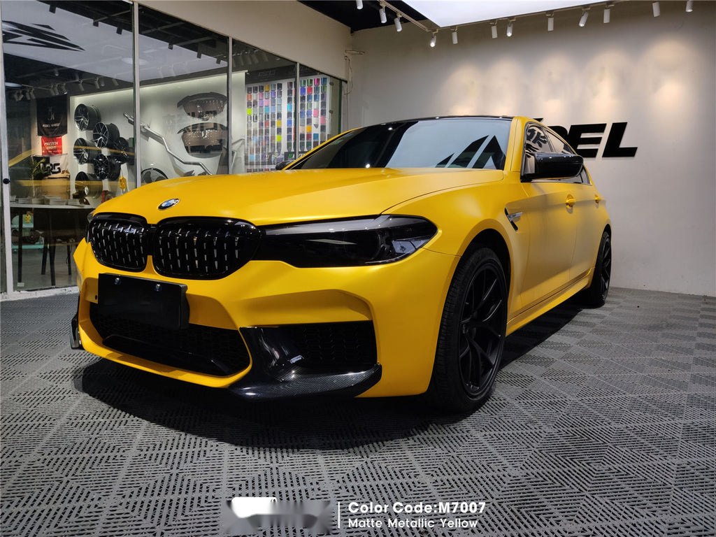 Matte Metallic Yellow Vinyl image 4