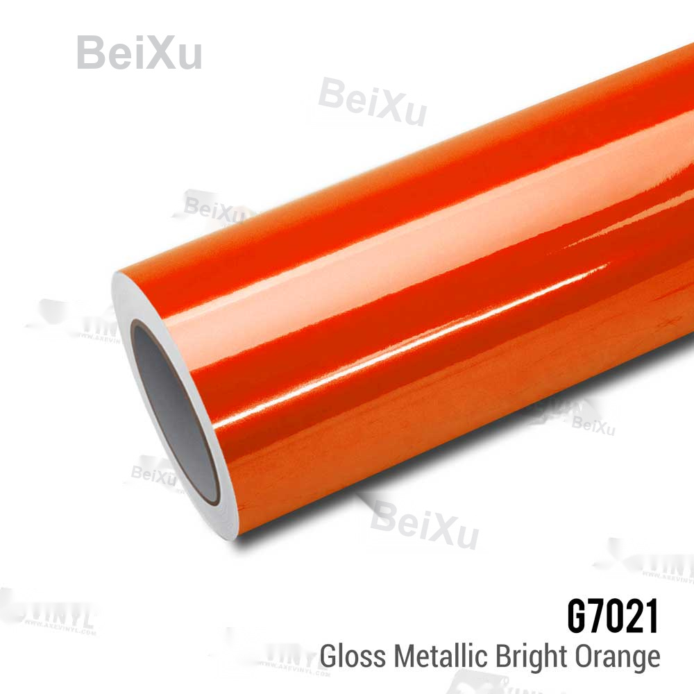 Gloss Metallic Bright Orange Vinyl