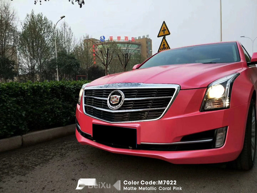 Matte Metallic Coral Pink Vinyl image 5