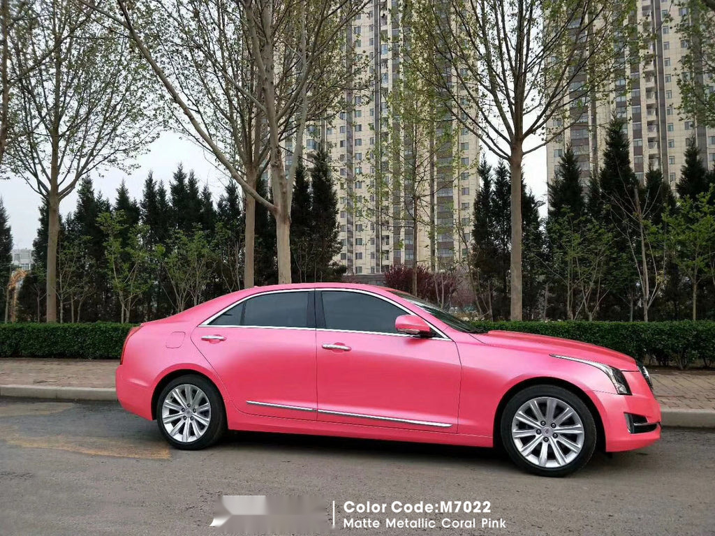 Matte Metallic Coral Pink Vinyl image 7