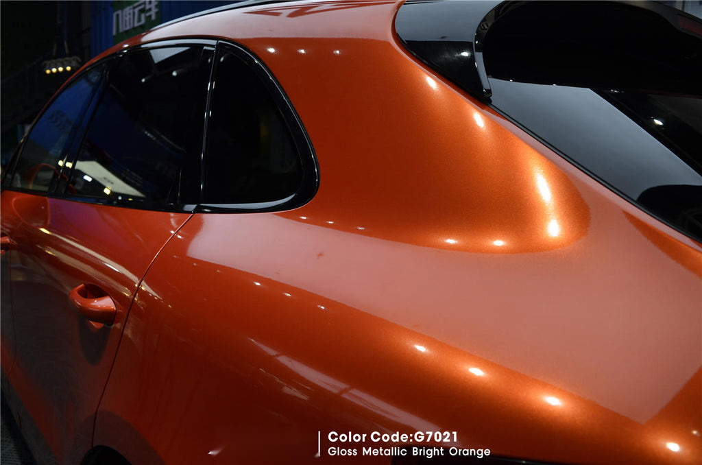 Gloss Metallic Bright Orange Vinyl image 7
