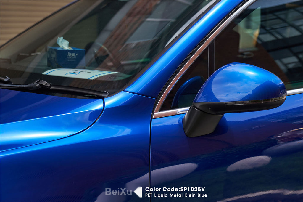 PET Liquid Metal Klein Blue Vinyl image 3