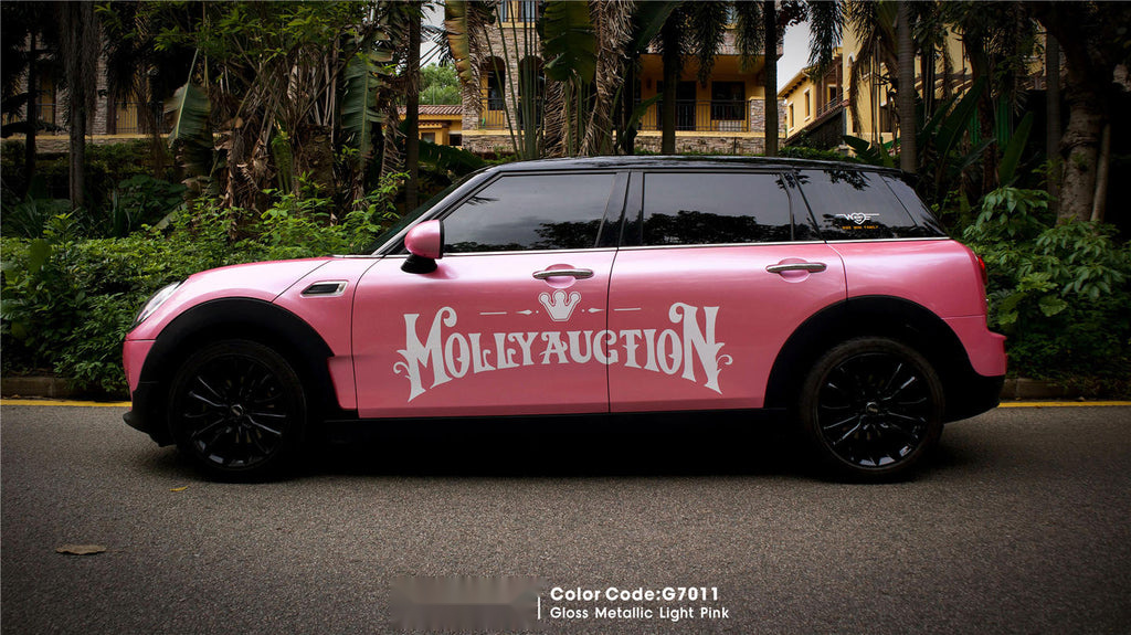 Gloss Metallic Light Pink Vinyl image 3