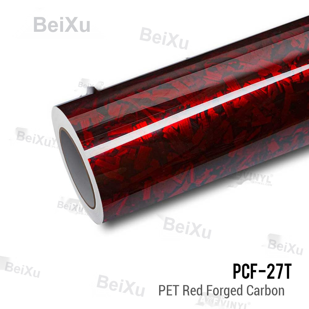 Super Gloss Red Forged Carbon Vinyl