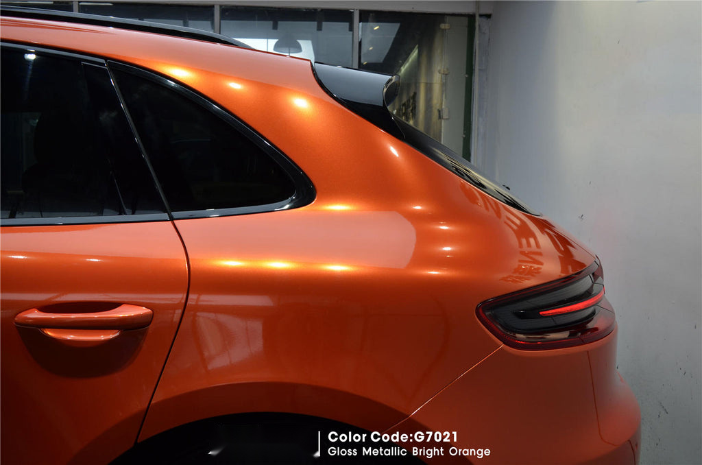 Gloss Metallic Bright Orange Vinyl image 6