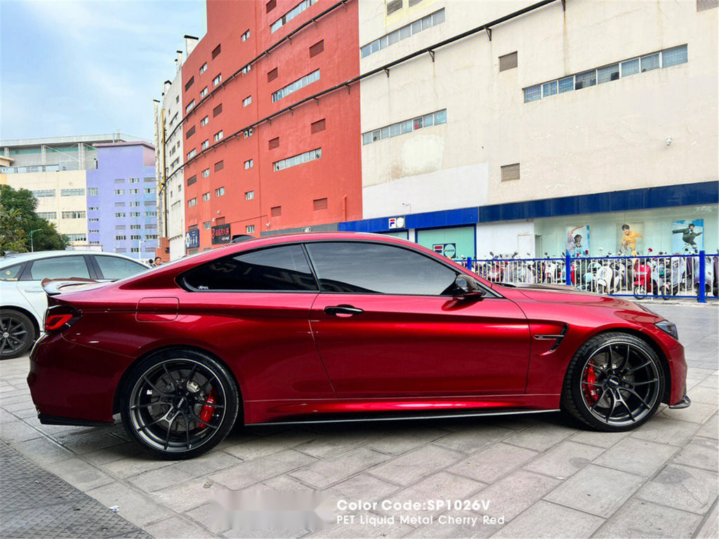 PET Liquid Metal Cherry Red Vinyl image 8