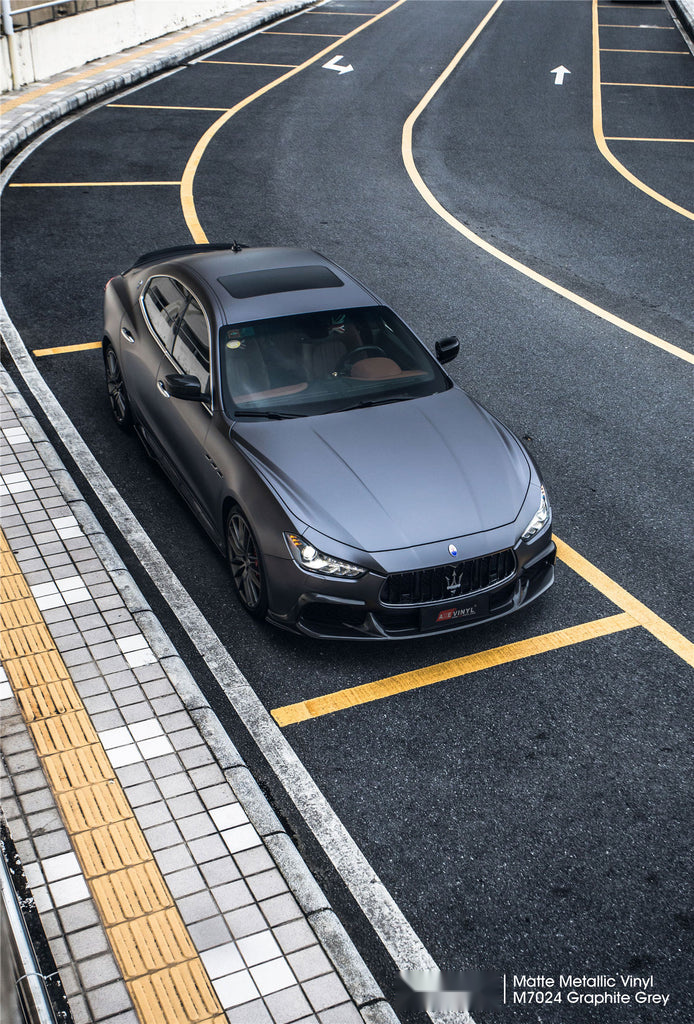 Matte Metallic Graphite Grey Vinyl image 4