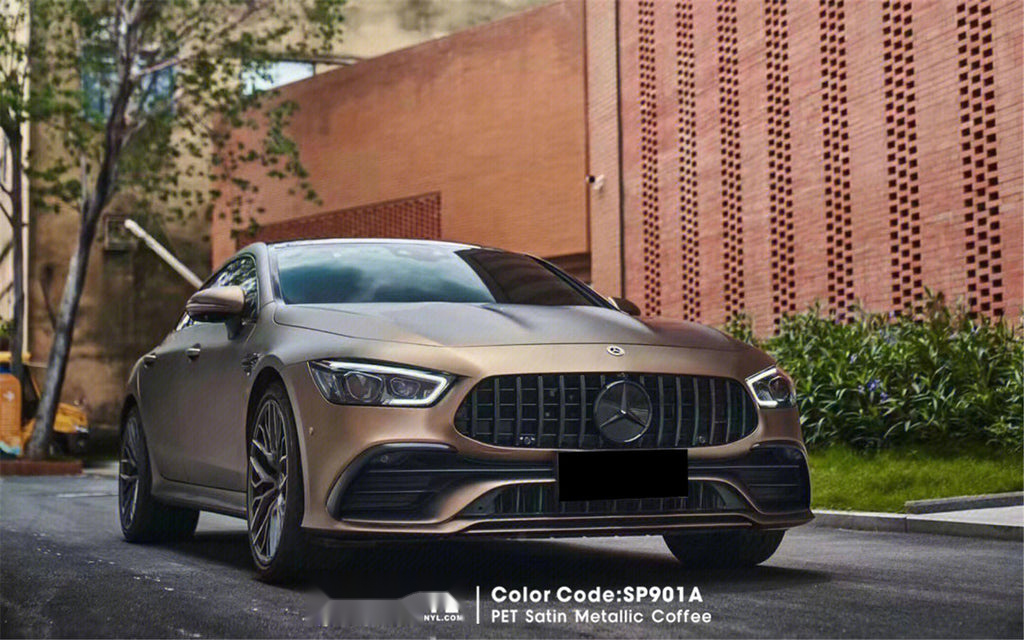 PET Satin Metallic Coffee Vinyl image 3