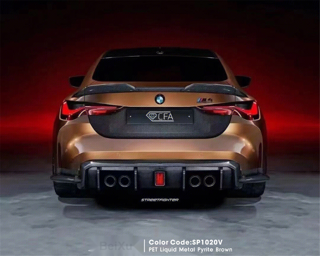 PET Liquid Metal Pyrite Brown Vinyl image 4
