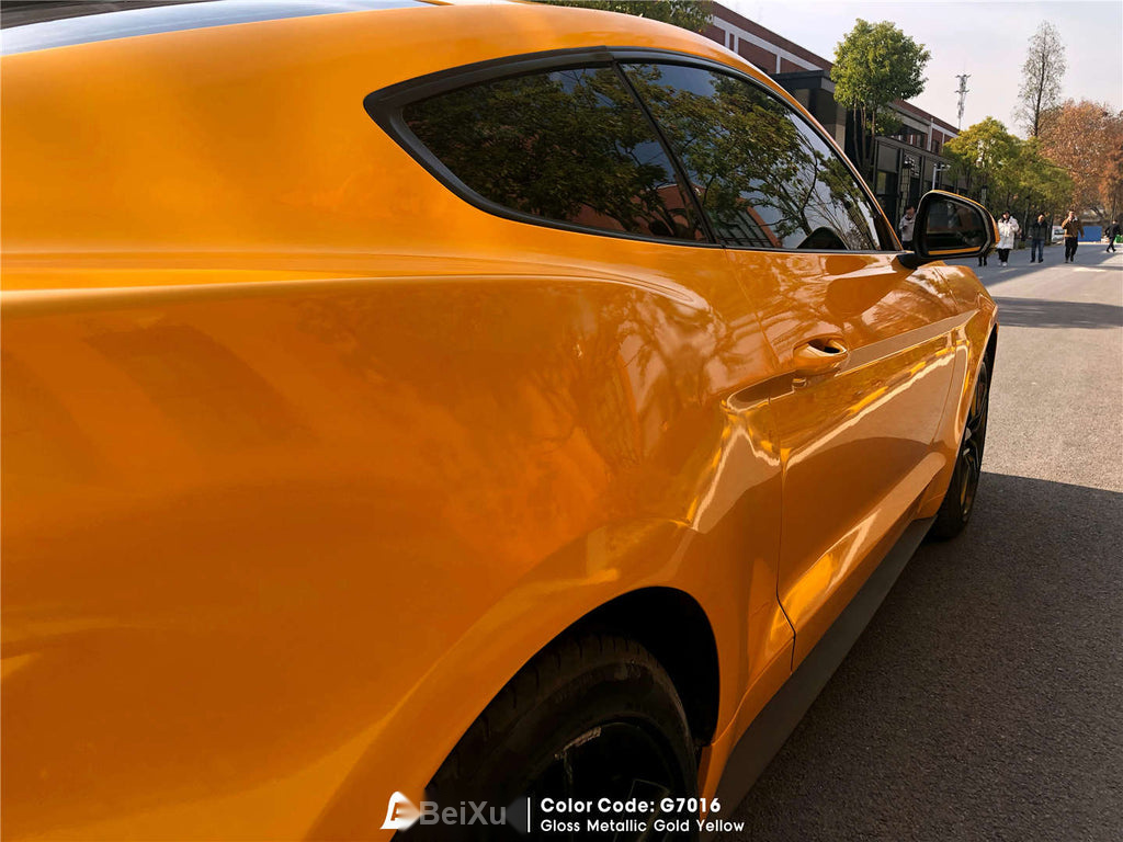 Gloss Metallic Gold Yellow Vinyl image 7