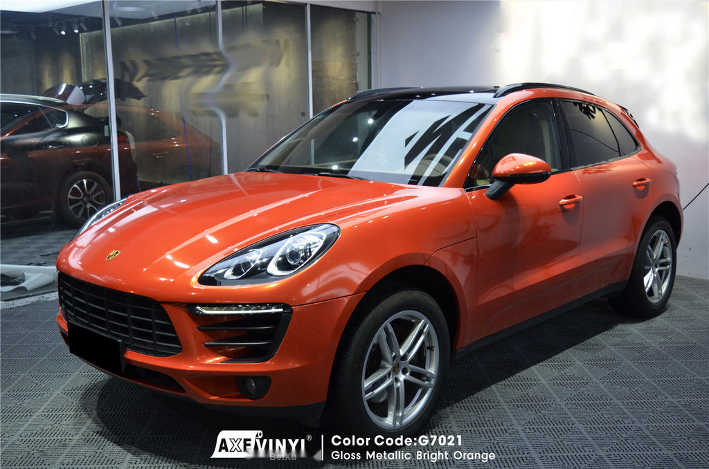 Gloss Metallic Bright Orange Vinyl image 3
