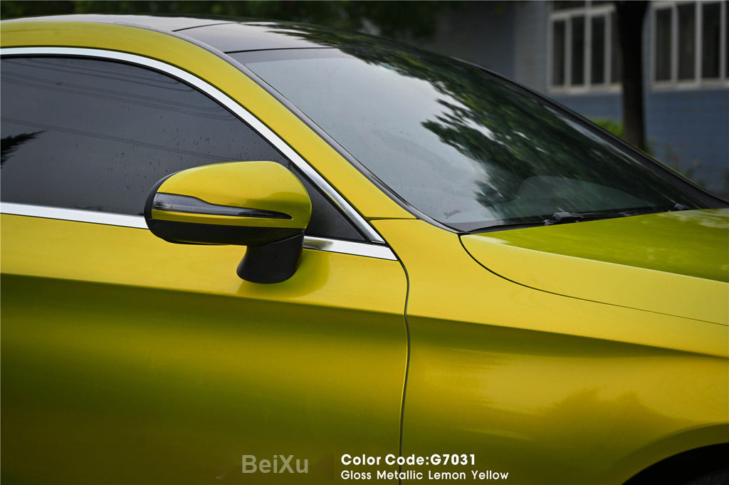 Gloss Metallic Lemon Yellow Vinyl image 7