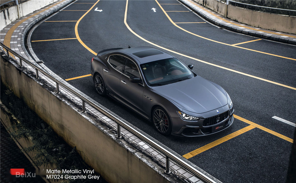 Matte Metallic Graphite Grey Vinyl image 5