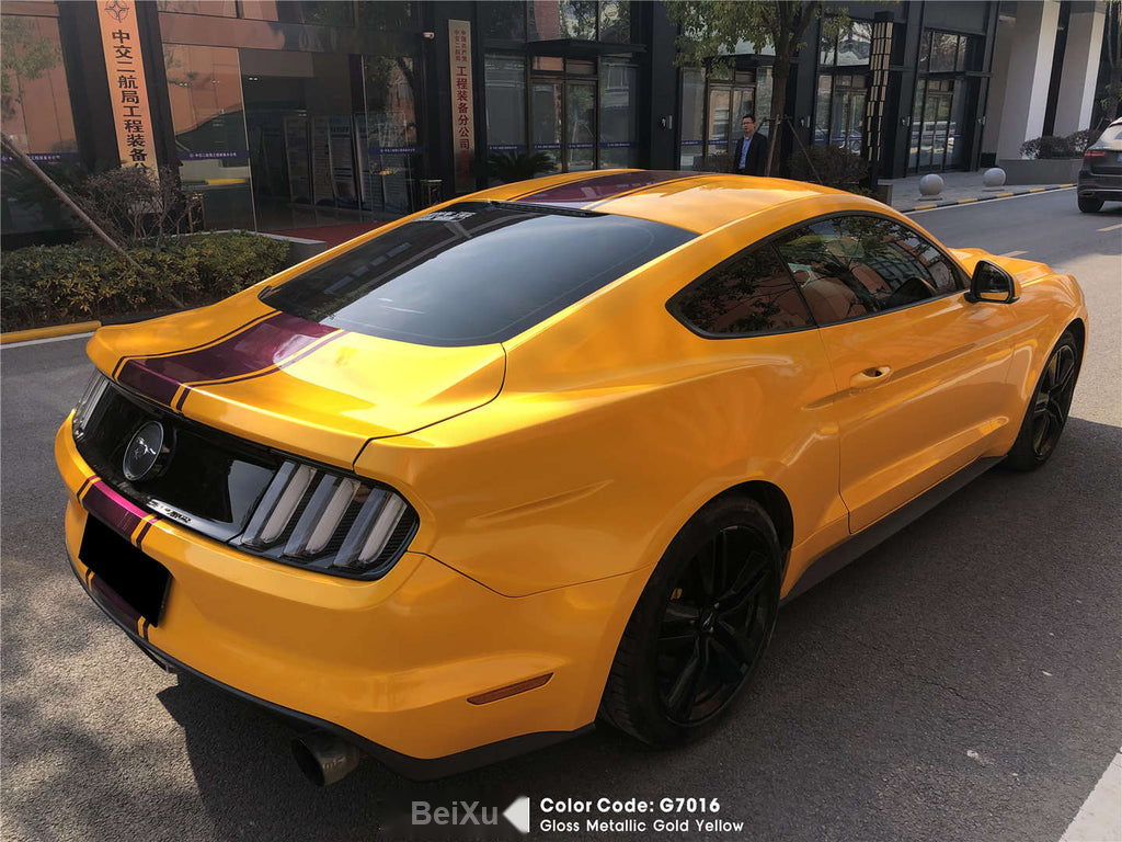 Gloss Metallic Gold Yellow Vinyl image 4