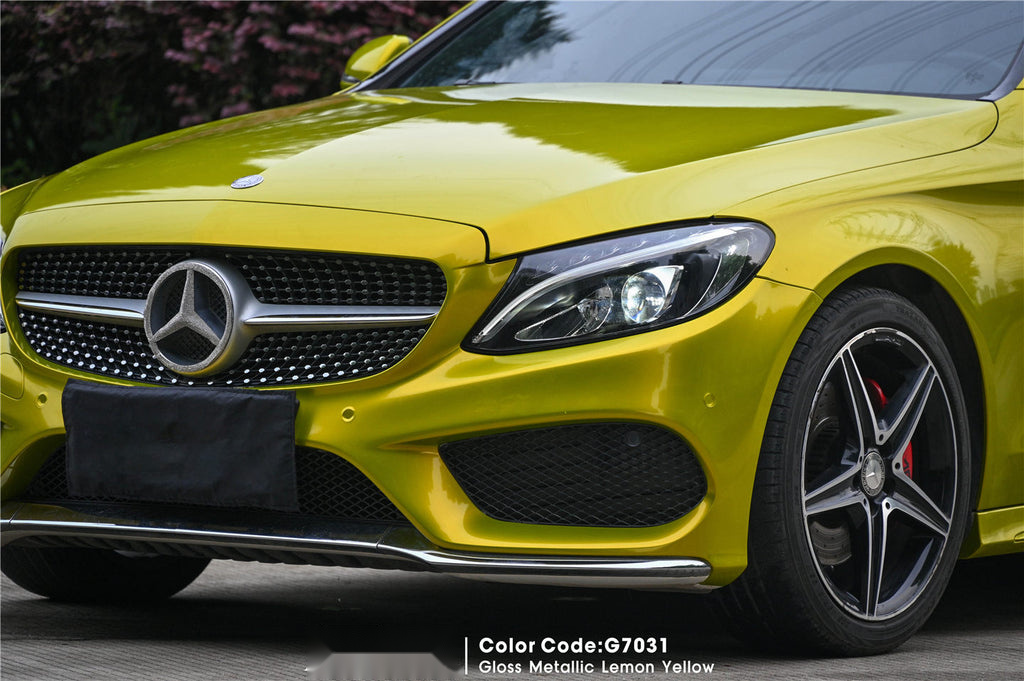 Gloss Metallic Lemon Yellow Vinyl image 6