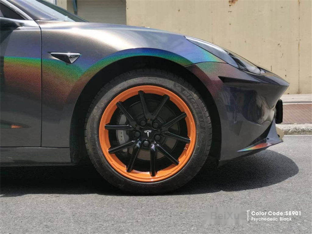 Gloss Psychedelic Black Vinyl image 9