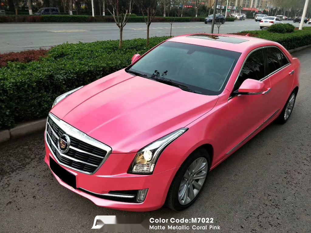 Matte Metallic Coral Pink Vinyl image 4
