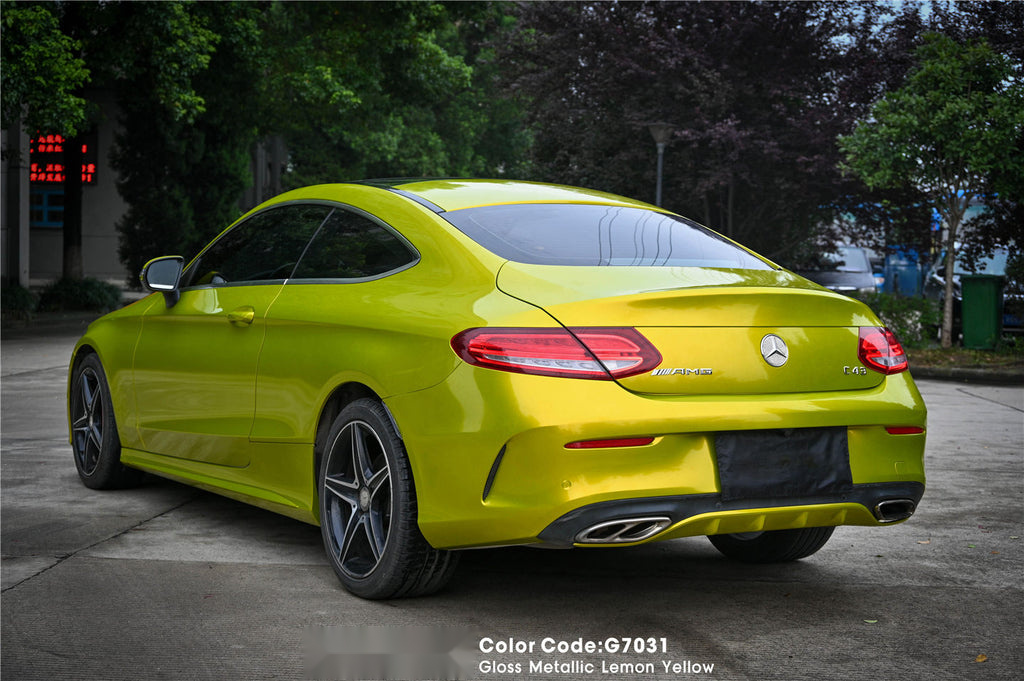 Gloss Metallic Lemon Yellow Vinyl image 5