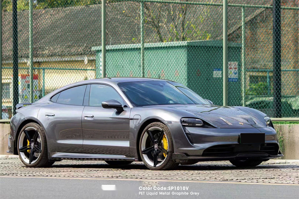 PET Liquid Metal Graphite Grey Vinyl alternate view