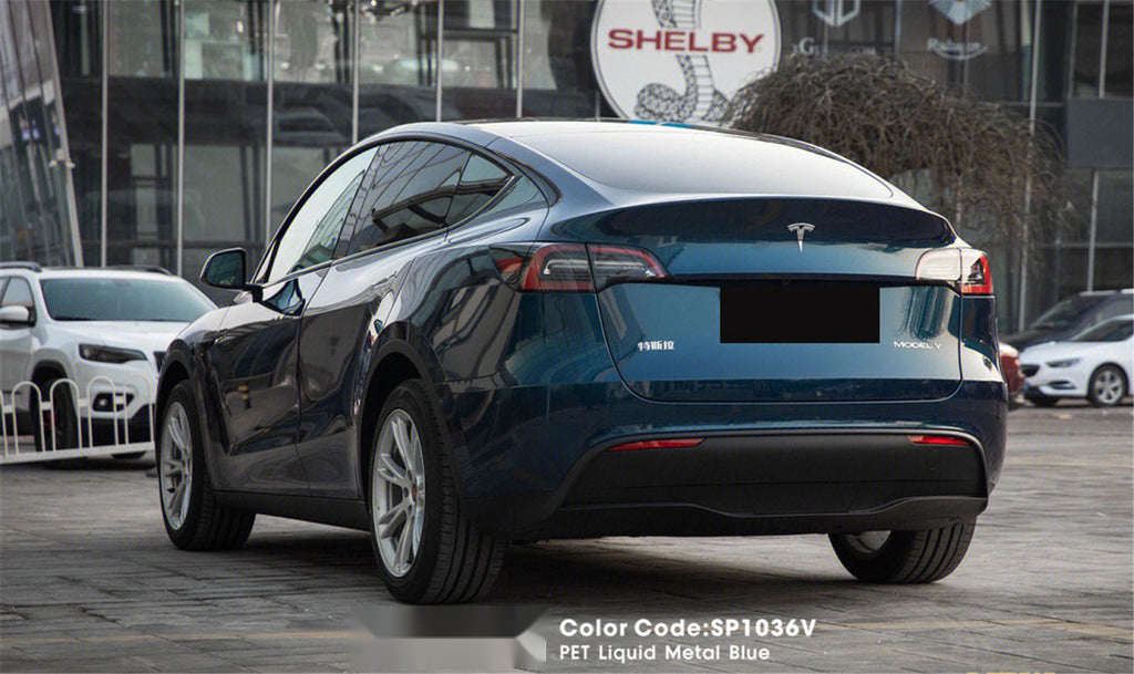 PET Liquid Metal Blue Vinyl image 9
