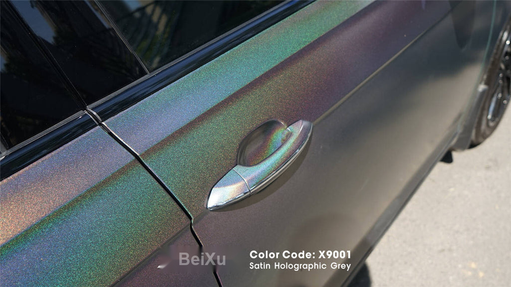 Satin Holographic Grey Vinyl image 13