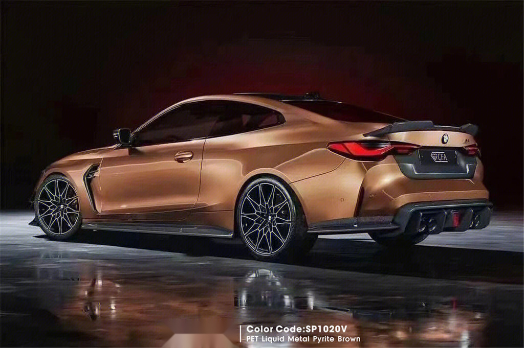 PET Liquid Metal Pyrite Brown Vinyl image 6
