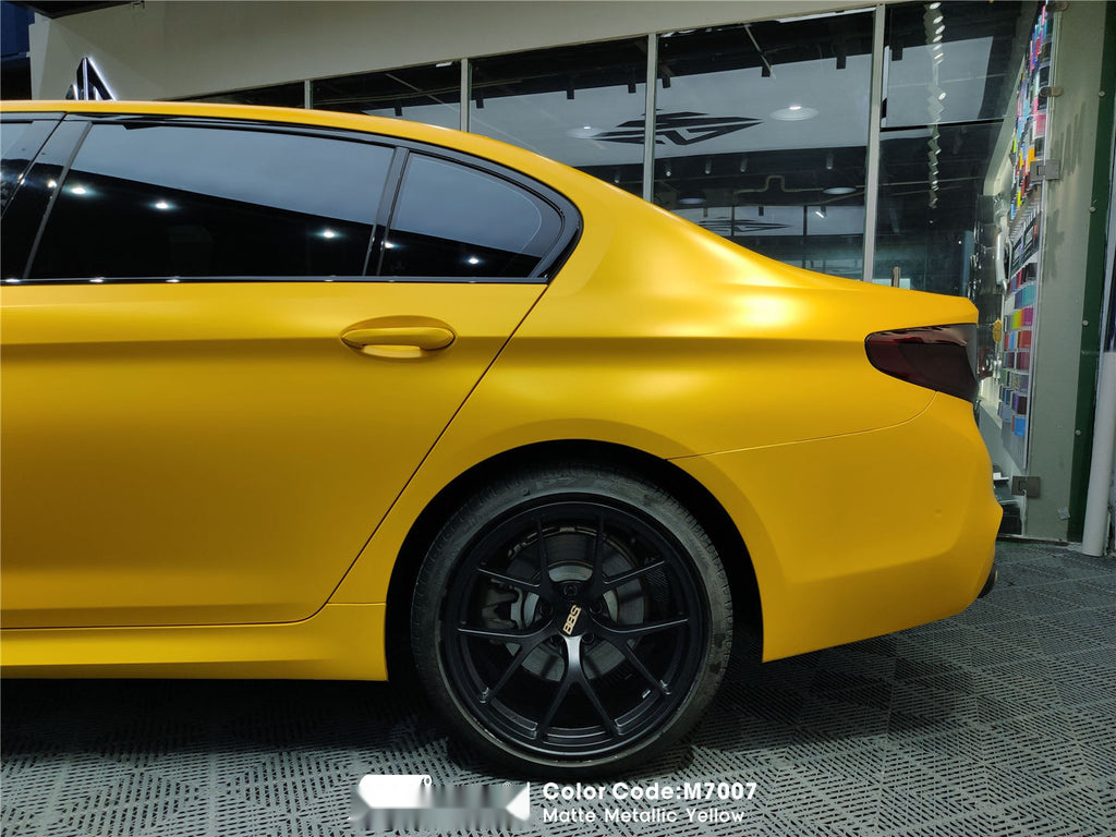 Matte Metallic Yellow Vinyl image 5