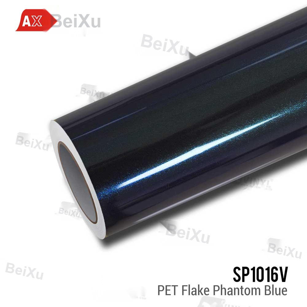 PET Flake Phantom Blue Vinyl