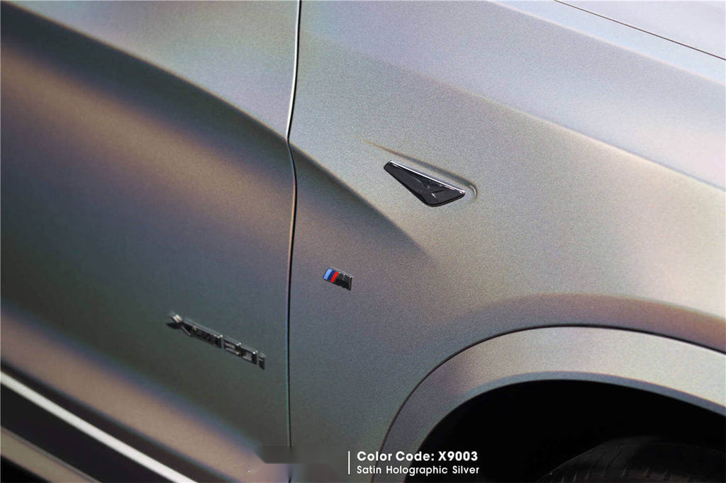Satin Holographic Silver Vinyl image 5
