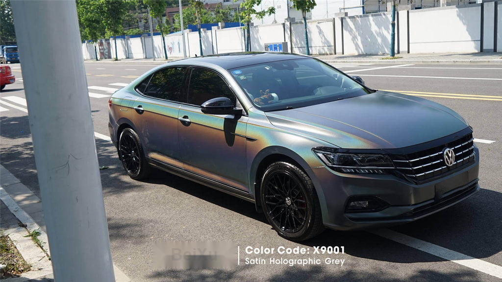 Satin Holographic Grey Vinyl image 12