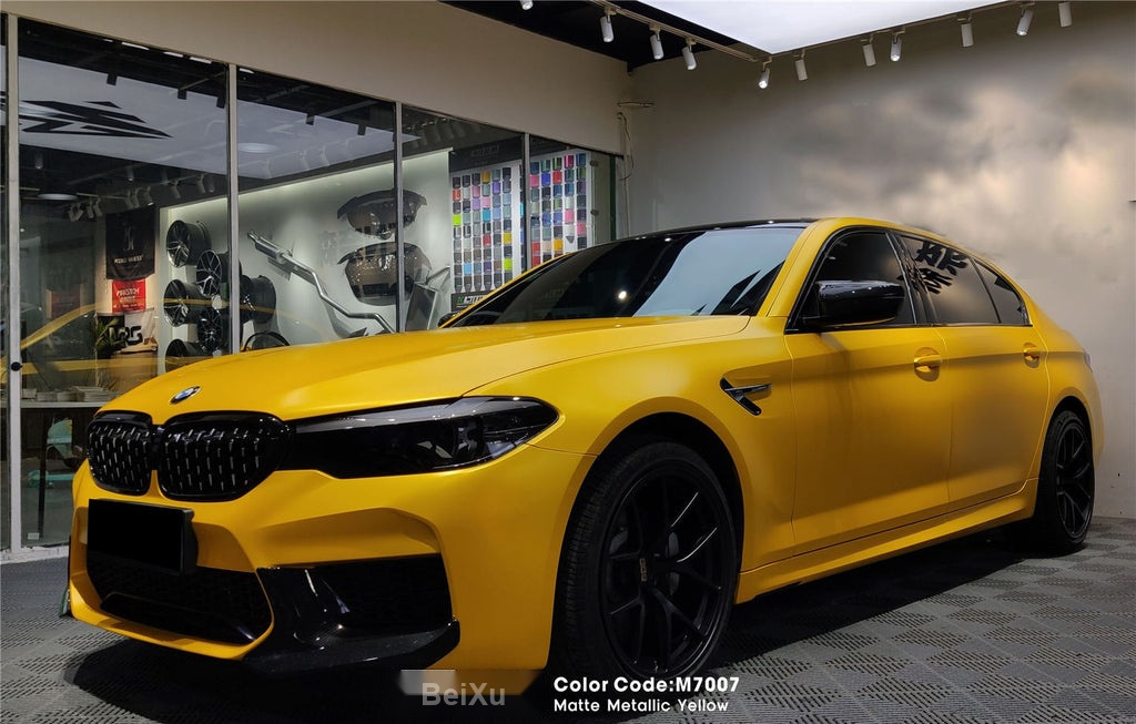 Matte Metallic Yellow Vinyl image 3