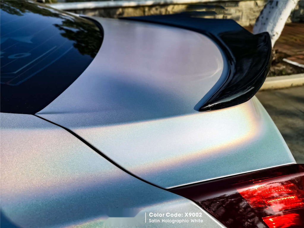 Satin Holographic White Vinyl image 6