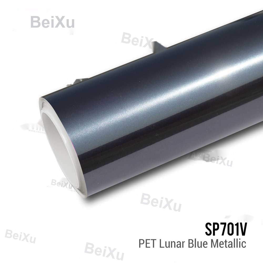 PET Lunar Blue Metallic Vinyl