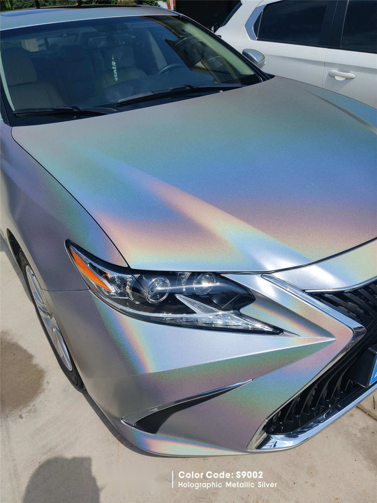 Gloss Holographic Silver Vinyl image 3
