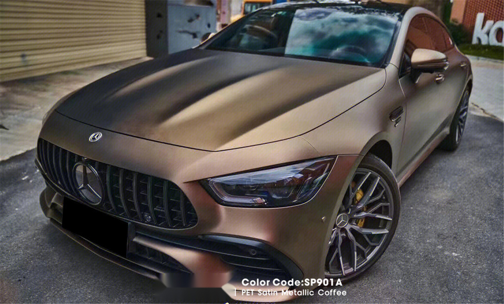 PET Satin Metallic Coffee Vinyl image 8