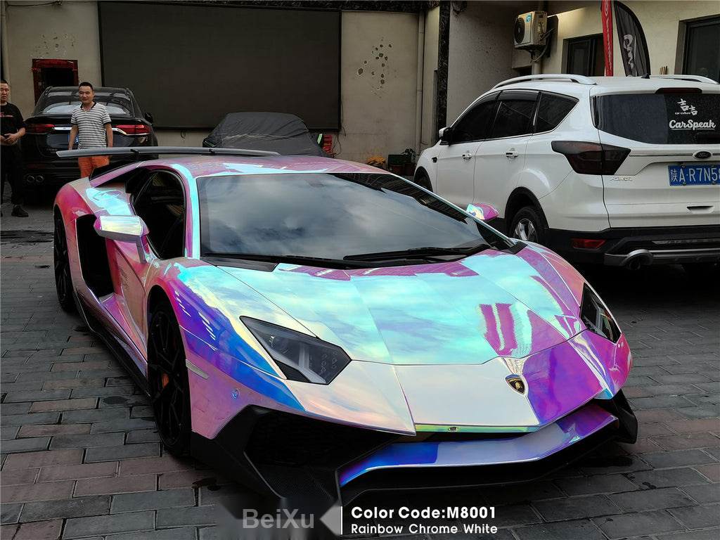 Rainbow Chrome White Vinyl alternate view