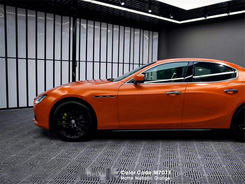 Matte Metallic Orange Vinyl image 3