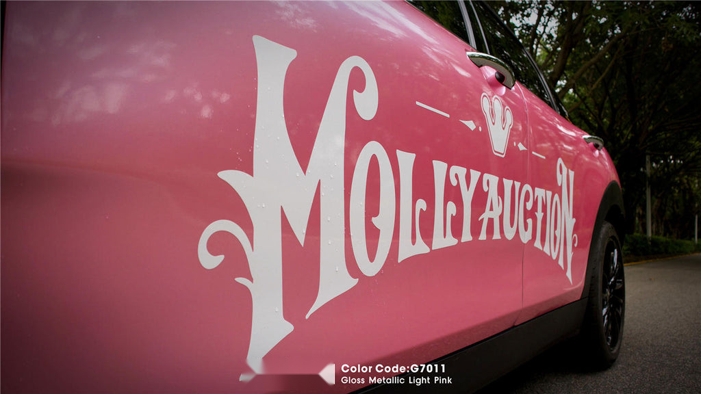 Gloss Metallic Light Pink Vinyl image 9