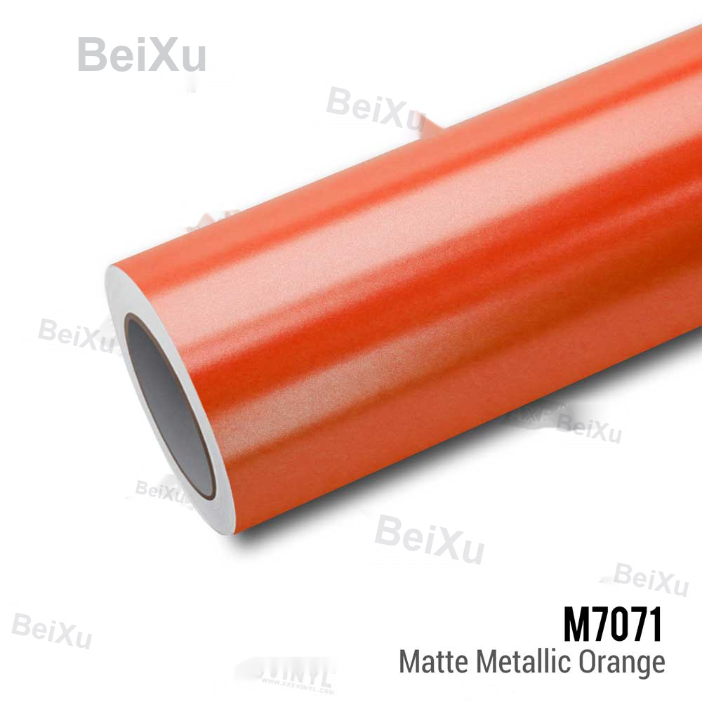 Matte Metallic Orange Vinyl