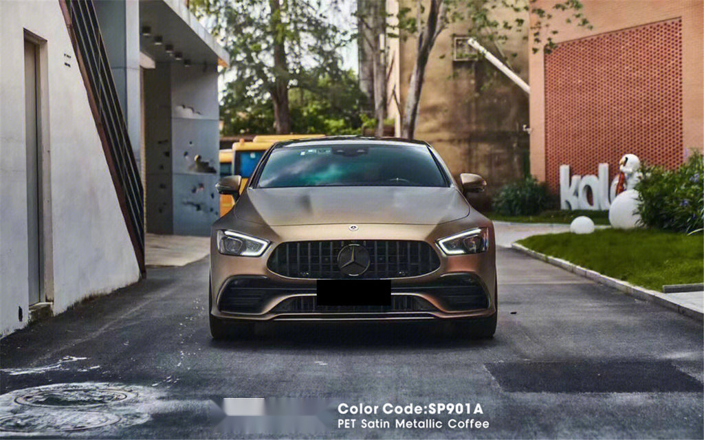 PET Satin Metallic Coffee Vinyl alternate view