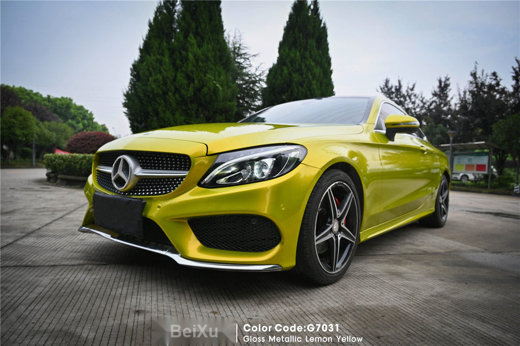 Gloss Metallic Lemon Yellow Vinyl image 3