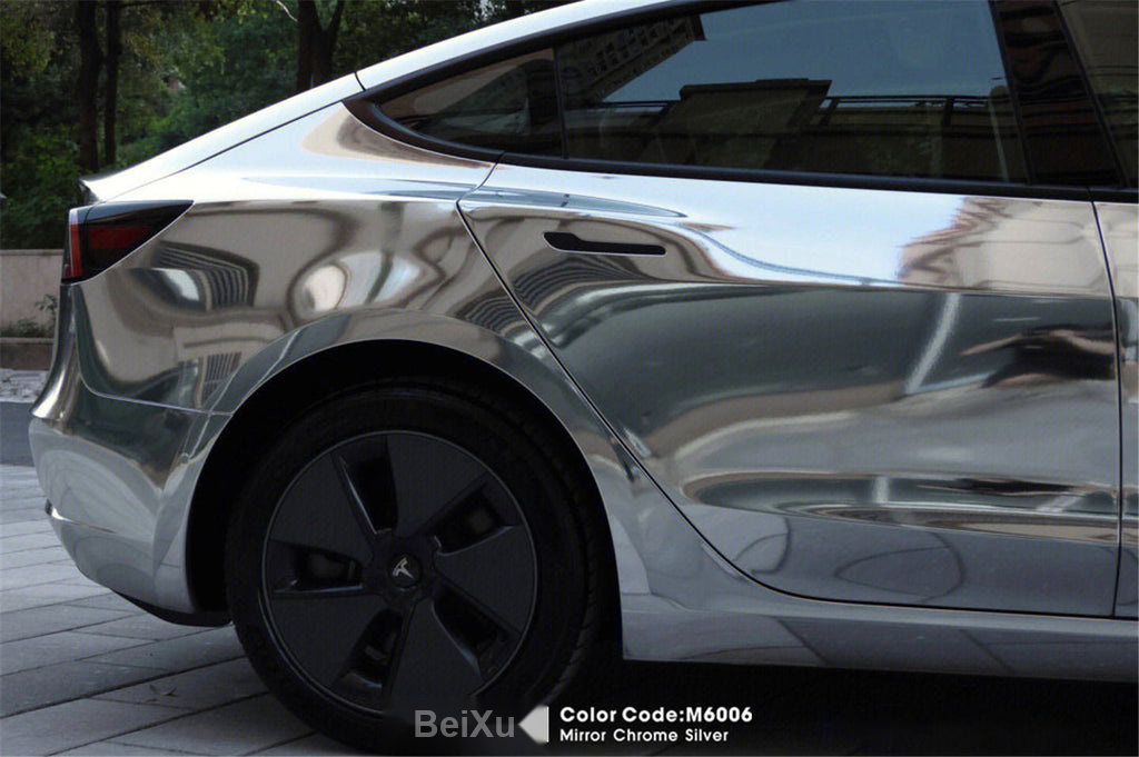 Mirror Chrome Silver Vinyl image 5