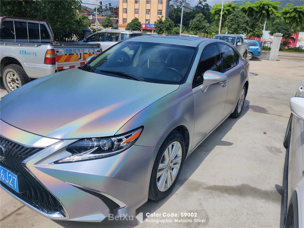 Gloss Holographic Silver Vinyl image 8